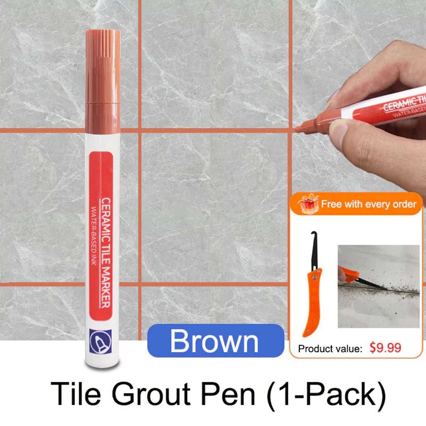 Anti-Mould & Waterproof Joint Pen for Ceramic Tiles