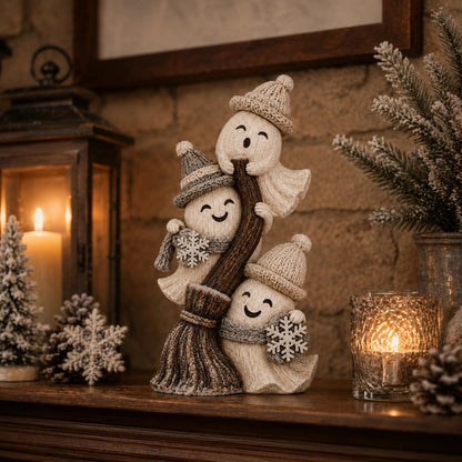🌸Seasonal Ghost Broom Decor