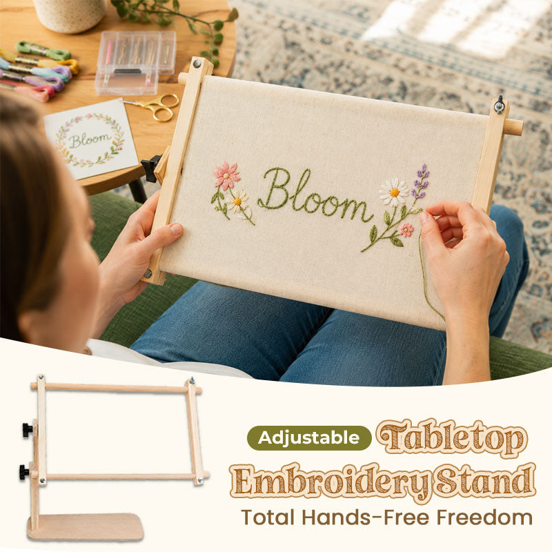 Adjustable Tabletop Embroidery Stand – Cross Stitch Frame Holder 🧵