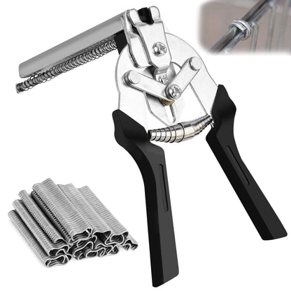 M-Type Hog Ring Pliers Kit – Semi-Automatic Spring-Loaded Fence & Cage Repair Tool