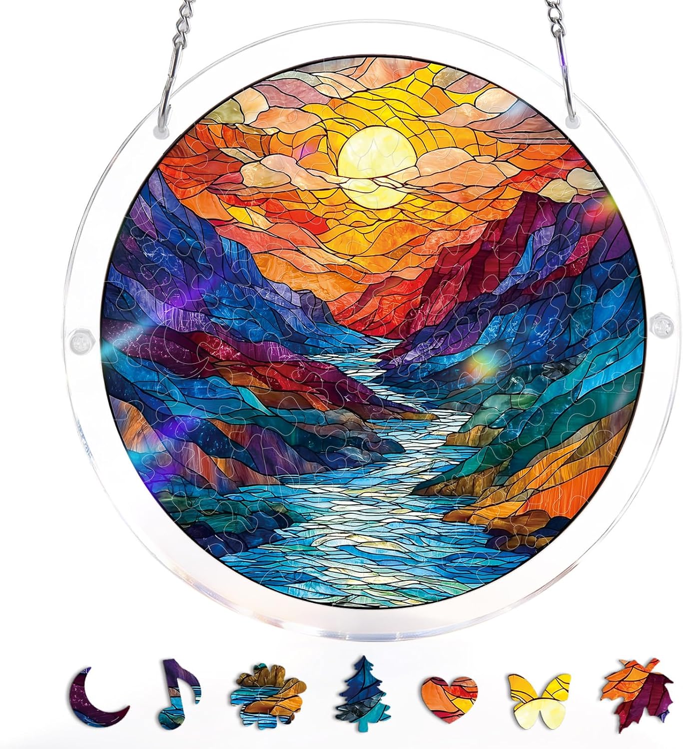 💖Acrylic Jigsaw Puzzle Suncatcher - Holy Light of Jesus Light
