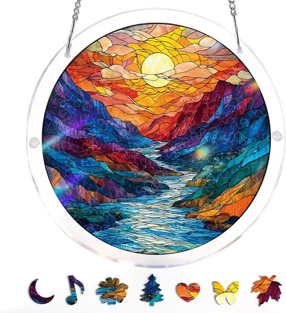 💖Acrylic Jigsaw Puzzle Suncatcher - Holy Light of Jesus Light