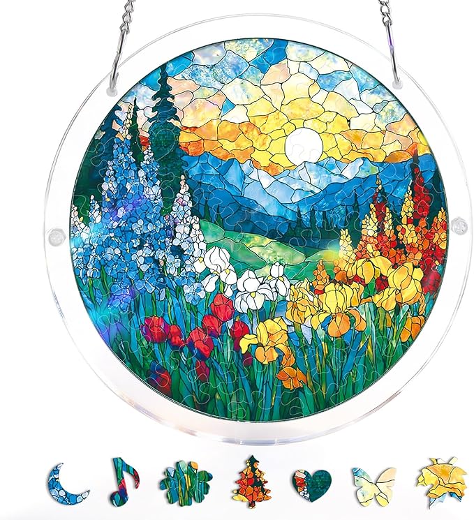 💖Acrylic Jigsaw Puzzle Suncatcher - Holy Light of Jesus Light
