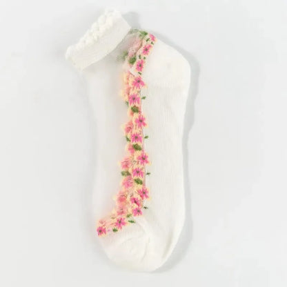 🥳SUMMER HOT SALE🥳💞50K+ SOLD!🔥Floral Lace Women's Spring Summer Ankle Socks