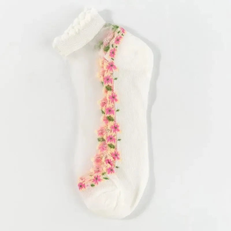 🥳SUMMER HOT SALE🥳💞50K+ SOLD!🔥Floral Lace Women's Spring Summer Ankle Socks