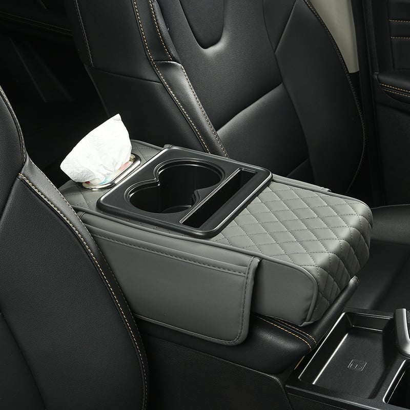 🔥Multifunctional PU Leather Car Armrest Box Mat 😍
