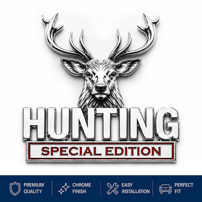 🦌 HUNTING Special Edition 3D Chrome Metal Car Emblem