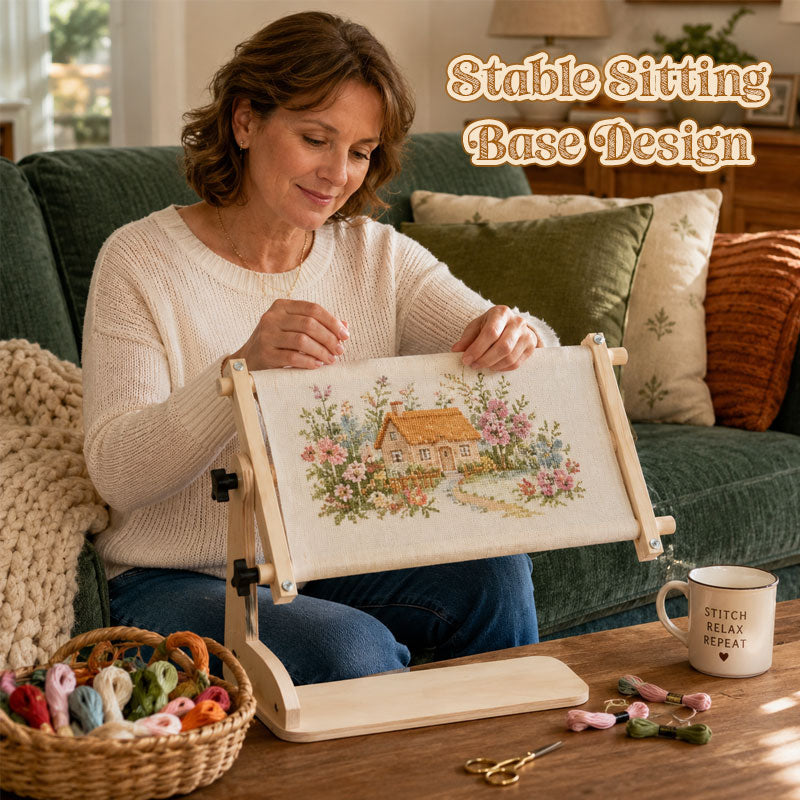 Adjustable Tabletop Embroidery Stand – Cross Stitch Frame Holder 🧵