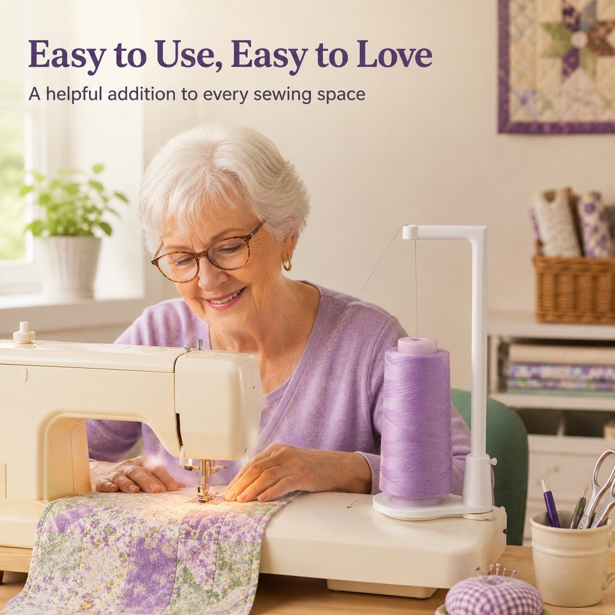 🧵Large Capacity Thread Spool Stand🪡(Compatible With Most Sewing Machines In Markets)