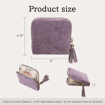 Jewelry zippered pocket case Travel Jewelry Bag Portable Organizer