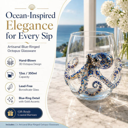 ✨🎁The Perfect Beach House Gift🌊3D Ocean Animal Artisan Glassware Collection
