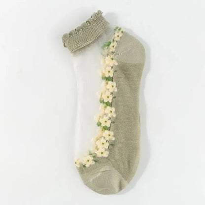 🥳SUMMER HOT SALE🥳💞50K+ SOLD!🔥Floral Lace Women's Spring Summer Ankle Socks