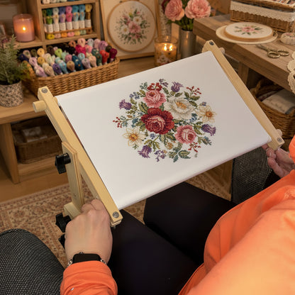 Adjustable Tabletop Embroidery Stand – Cross Stitch Frame Holder 🧵