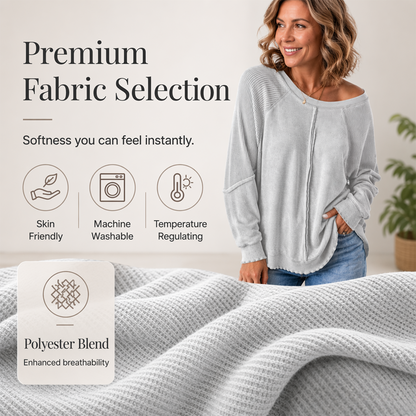 📢📢40% OFF !! ⏰Women’s Casual Round Neck & Long Sleeve Top
