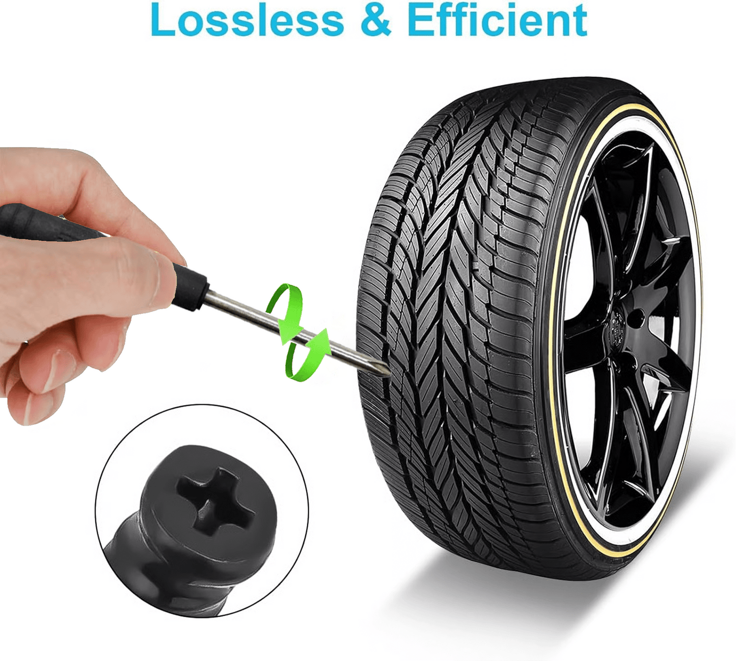 Place an order and receive a gift for one day only🔥🔥Tire Repair Rubber Nails Kit with 2 Sizes