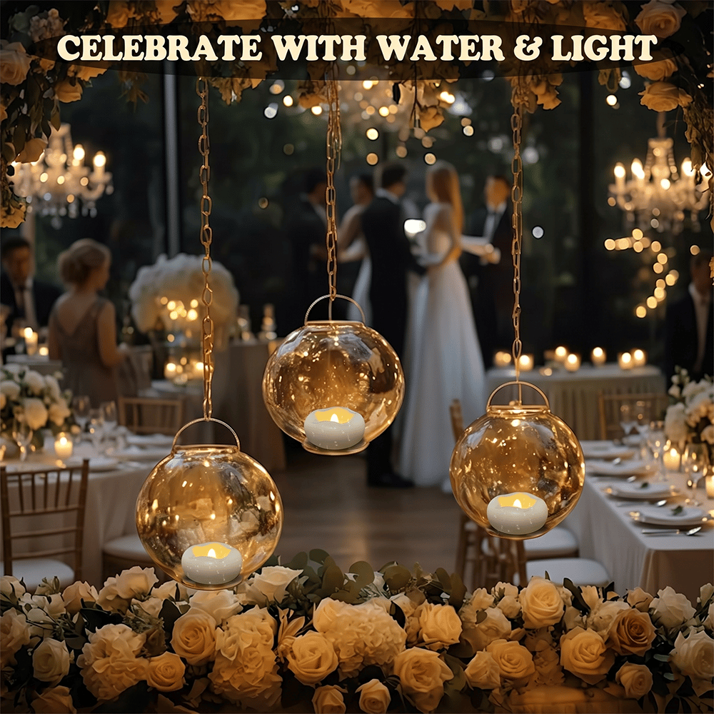🕯️Water-Activated Flameless Floating LED Candles – Romantic Waterproof Glow for Any Occasion
