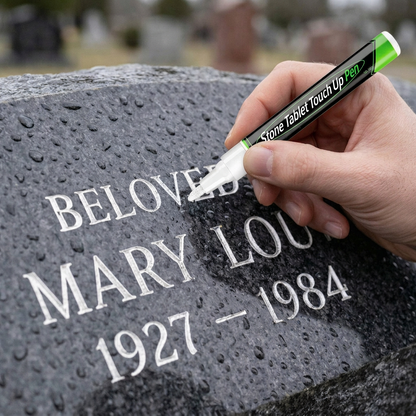 🔥HOT SALE 🐦Golden Tombstone Marker Pen for Restoring Faded Grave Inscriptions（2 PCS）