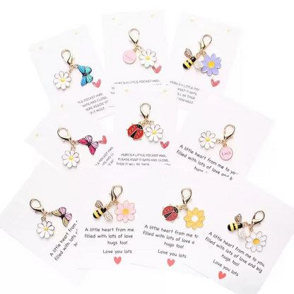 ✨Crafted by Hand-20 Sets Hug Favors(🦋Butterfly, Ladybird, Flower, Bee)