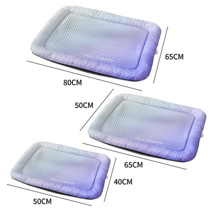 Pet Cooling Pad Mat for Dogs and Cats - Ice Silk Summer Cool Bed Blanket