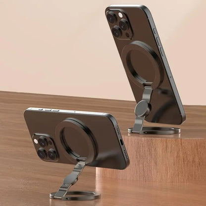 🔥Magnetic Phone Stand & Fidget Spinner Combo, Dual Magnetic Ring Stand, Fidget Toys Adults, 360°,Foldable, MagSafe Compatible