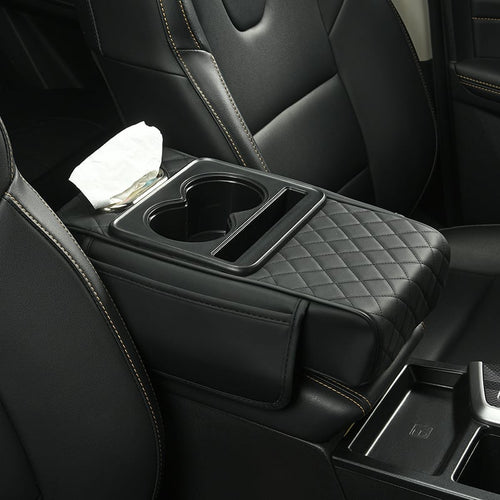 🔥Multifunctional PU Leather Car Armrest Box Mat 😍