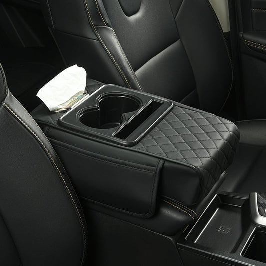 🔥Multifunctional PU Leather Car Armrest Box Mat 😍