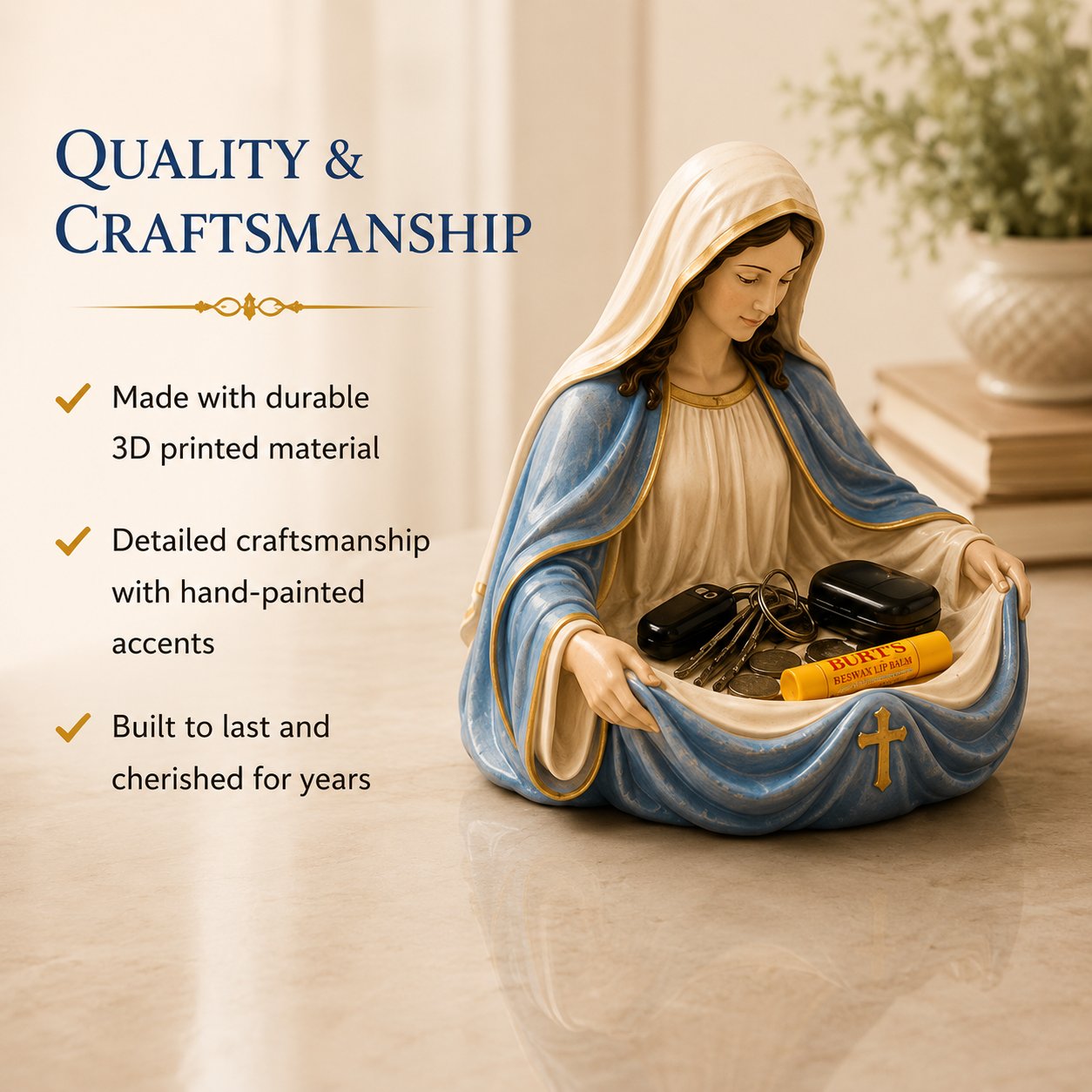 🔥Last Day 40% OFF - Handmade Virgin Mary Catch-All Bowl