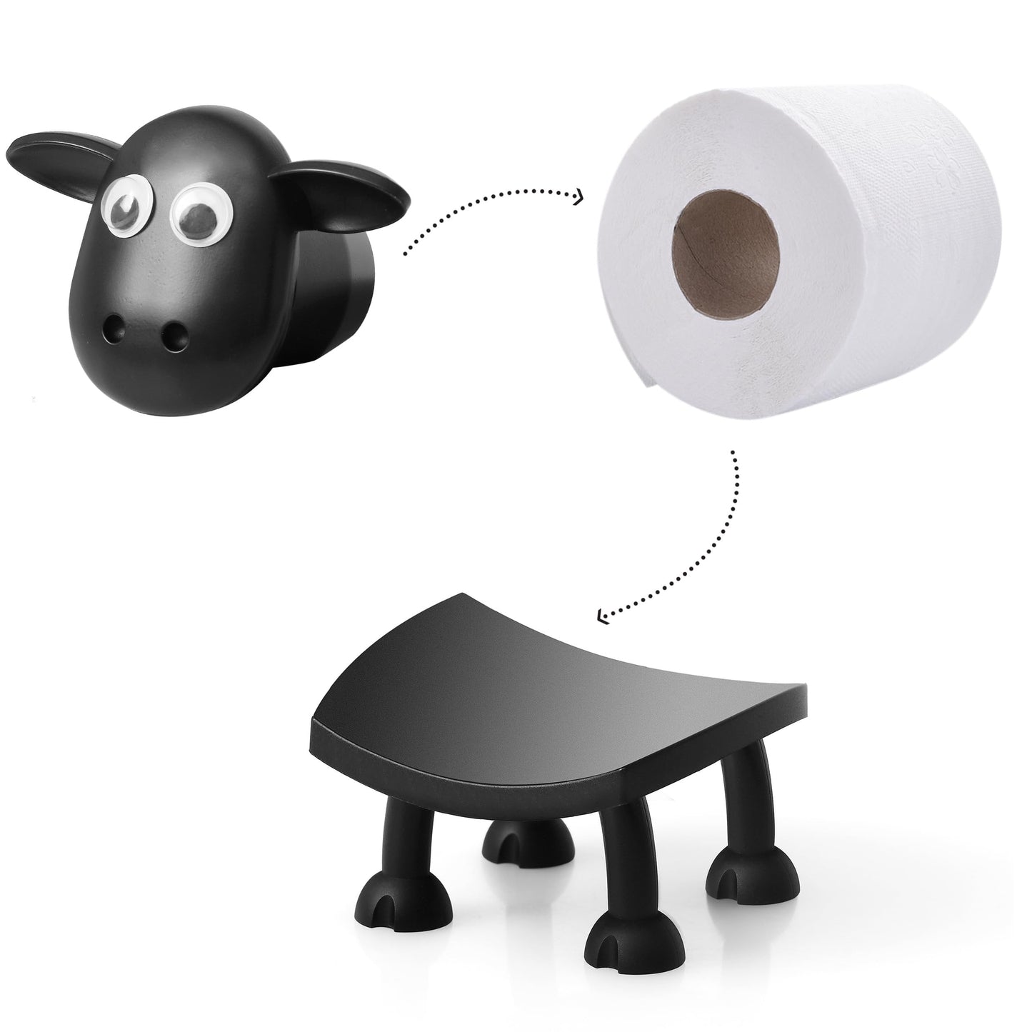🎁 Sheep Toilet Roll Holder
