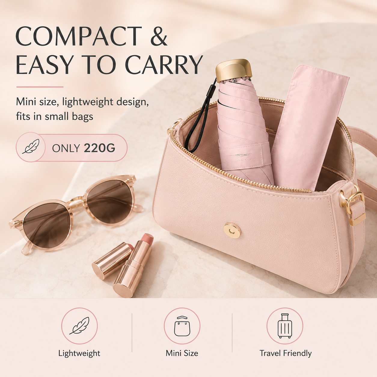 Say Goodbye to Bulky Umbrellas-Dual-Purpose Portable Capsule Umbrella