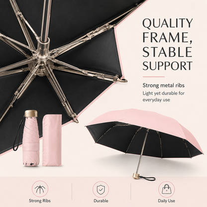 Say Goodbye to Bulky Umbrellas-Dual-Purpose Portable Capsule Umbrella