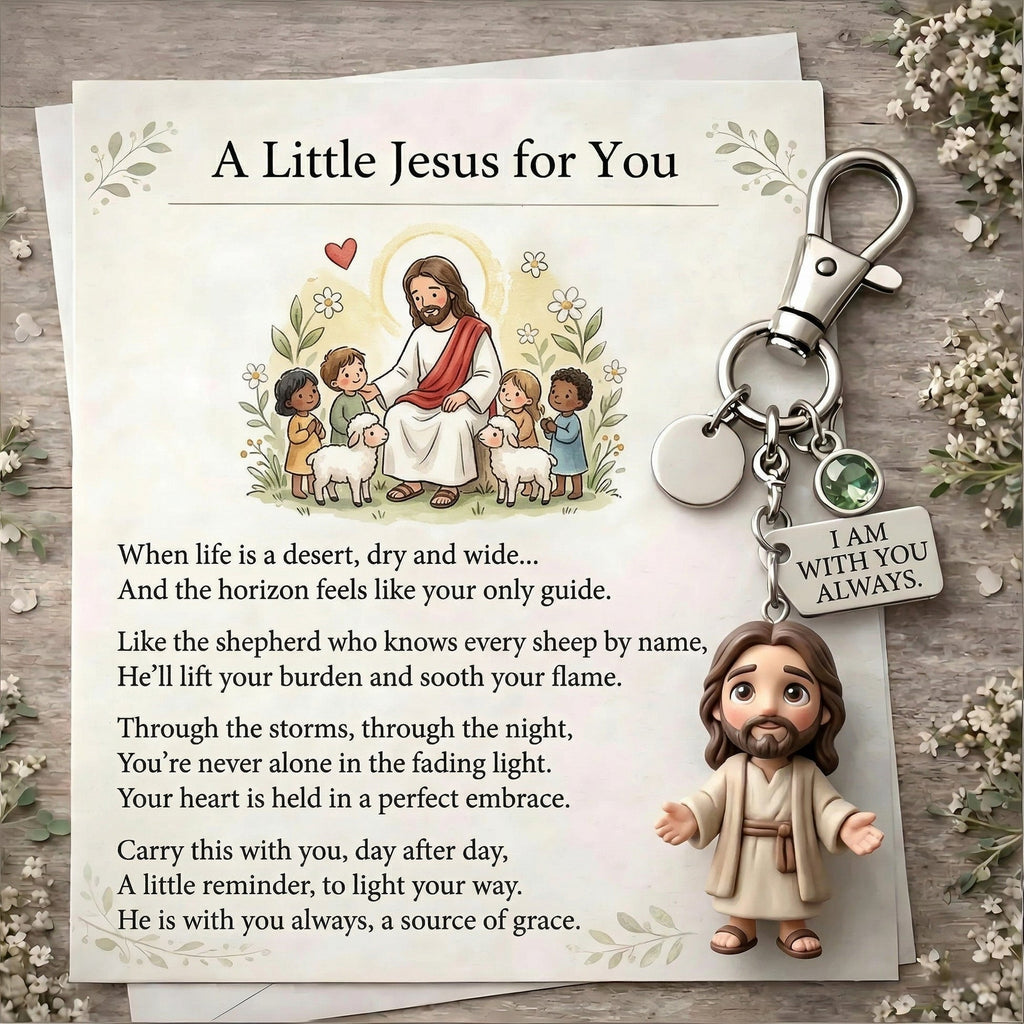 "A Little Jesus for You" - Comforting Pocket Reminder Keychain🌟🙏