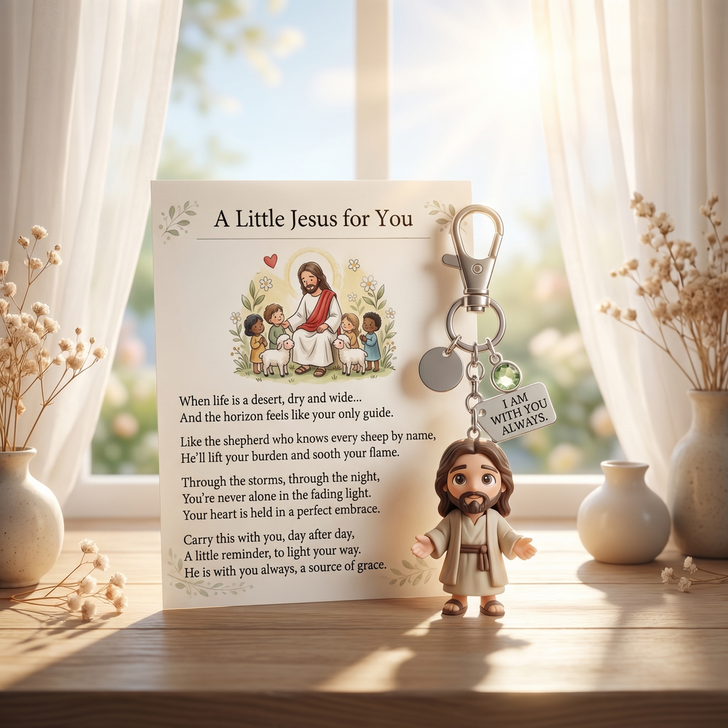 "A Little Jesus for You" - Comforting Pocket Reminder Keychain🌟🙏