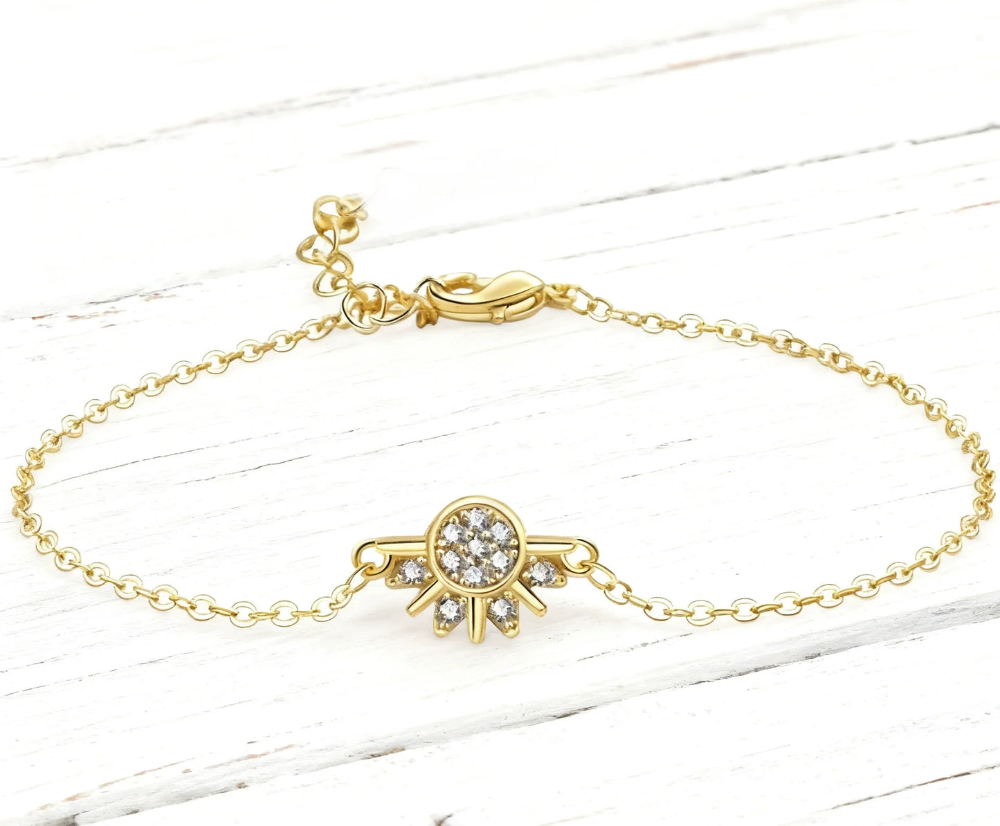 📢📢40% OFF !! ⏰Sun and Moon Pendant Necklace with Rhinestones