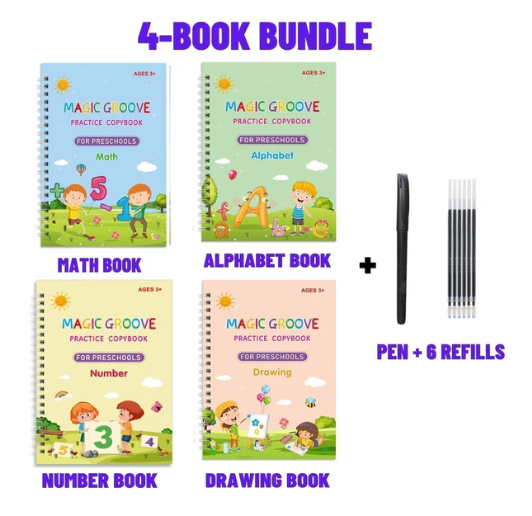 🏆LAST DAY SALE ONLY ￡9.99!🔥4-in-1 Fun Reusable Learning Books📚