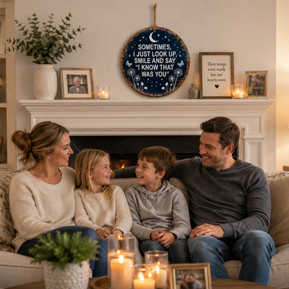 🏡 Memorial Garden Hanging Sign – “I Know That Was You” Remembrance Decor 🌿🎁