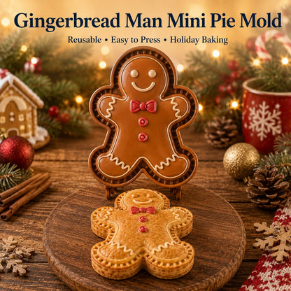 🎄8-Design Christmas Mini Pie Mold Collection| Reusable Embossed Molds