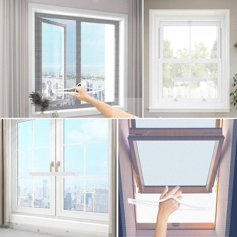3-Second Fit Window Mesh —— Blocks virtually all bugs🦟