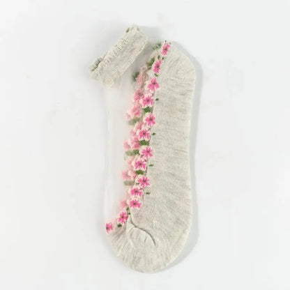 🥳SUMMER HOT SALE🥳💞50K+ SOLD!🔥Floral Lace Women's Spring Summer Ankle Socks