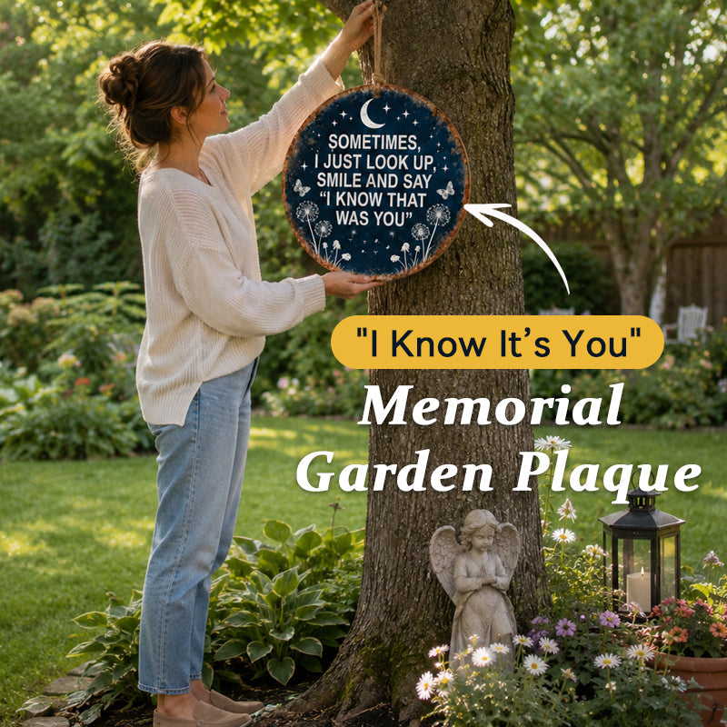 🏡 Memorial Garden Hanging Sign – “I Know That Was You” Remembrance Decor 🌿🎁
