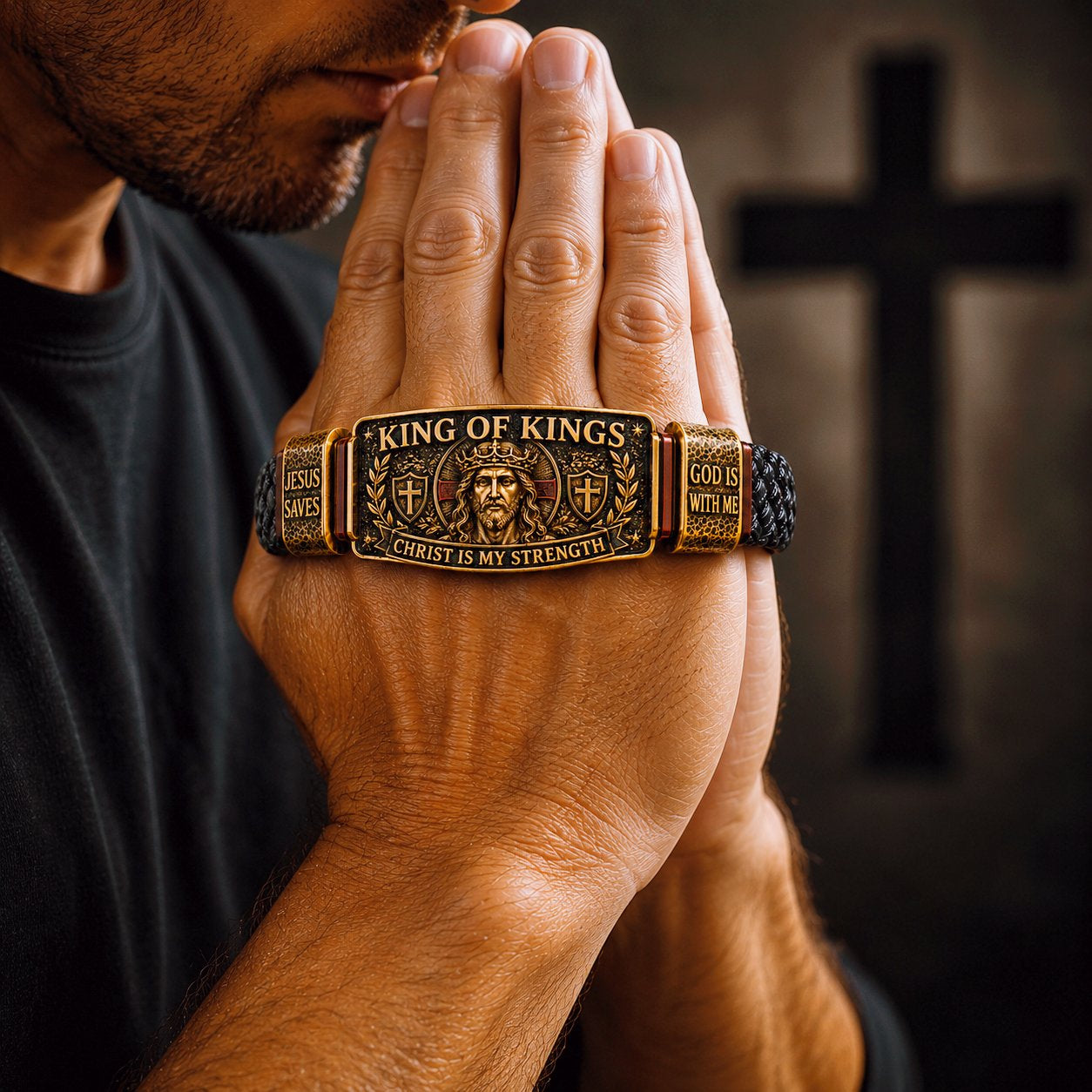 ✝️ The Ultimate Father's Day Tribute: King of Kings Faith Bracelet — Wear Your Belief with Pride (49% OFF Today🔥)