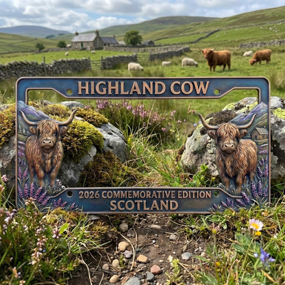 🐂 Highland Cow Commemorative Edition License Plate