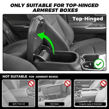 🔥Multifunctional PU Leather Car Armrest Box Mat 😍