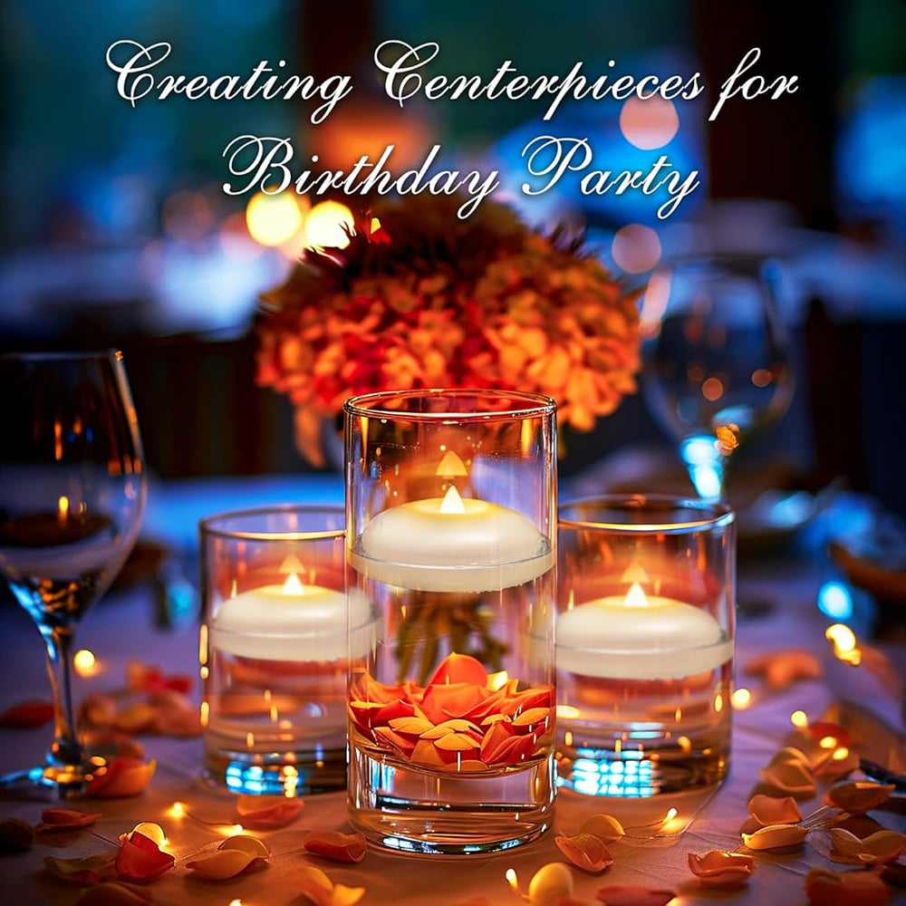 🕯️Water-Activated Flameless Floating LED Candles – Romantic Waterproof Glow for Any Occasion