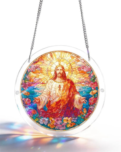 💖Acrylic Jigsaw Puzzle Suncatcher - Holy Light of Jesus Light