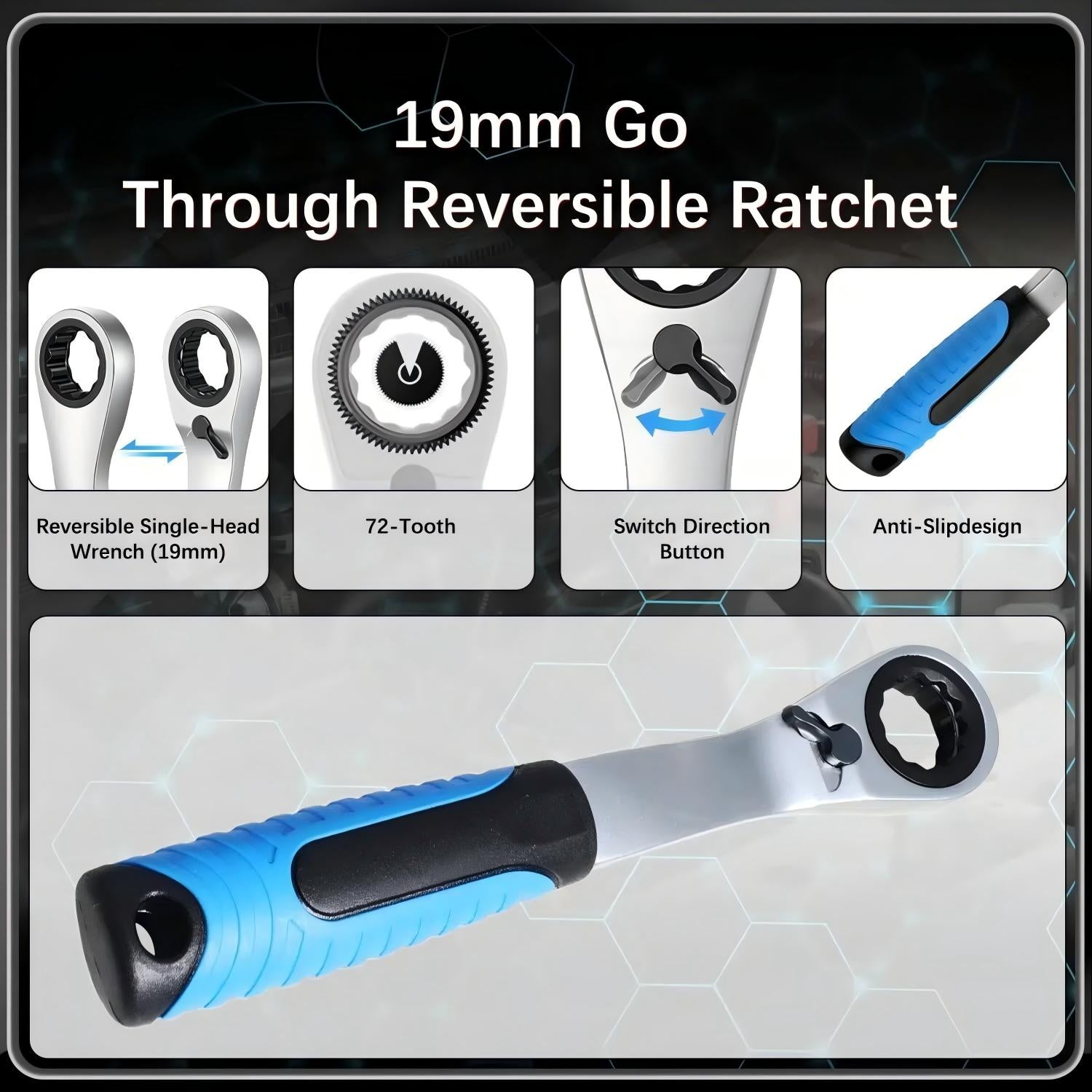 17PCS Pass Through Socket Set