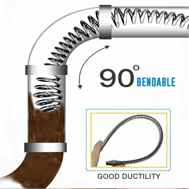 🔥HOT SALE🔥Electric Drain Dredging Spring - Professional Auger Cable for Unclogging Sinks, Bathtubs & Sewer Pipes