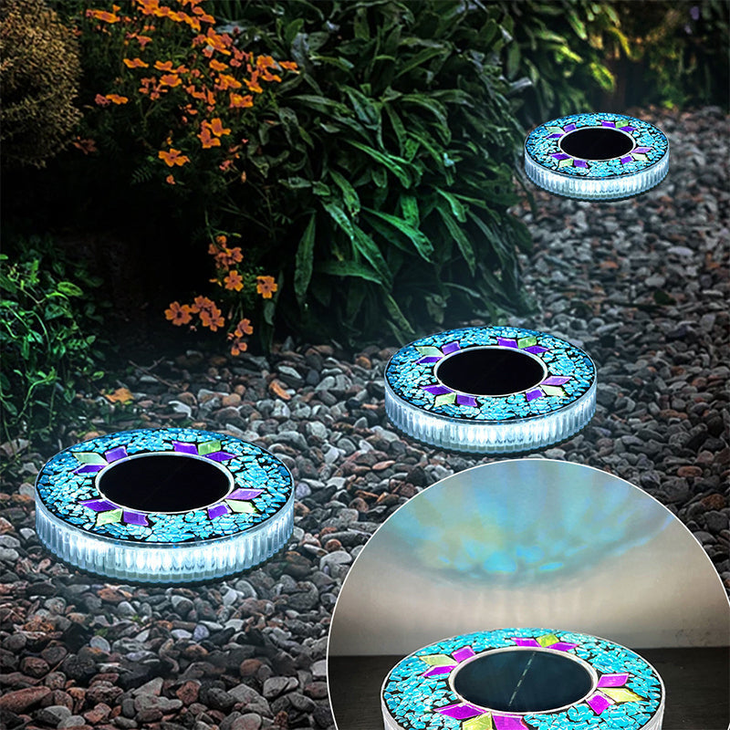 🔅Solar Outdoor Mosaic Disk Lights