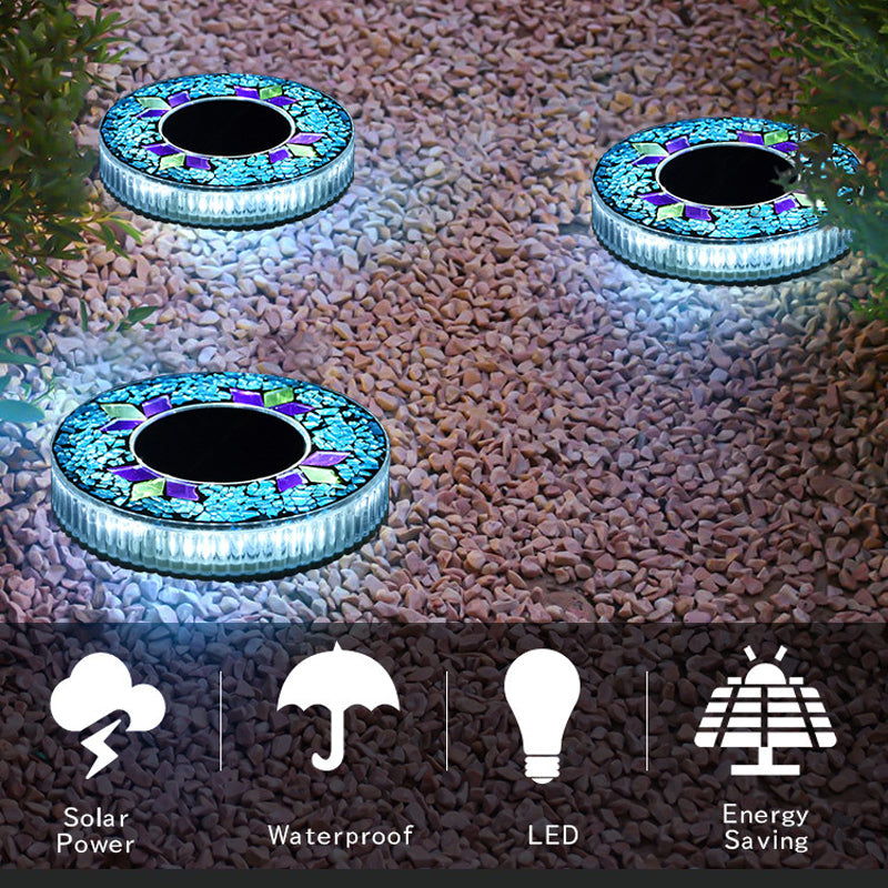 🔅Solar Outdoor Mosaic Disk Lights