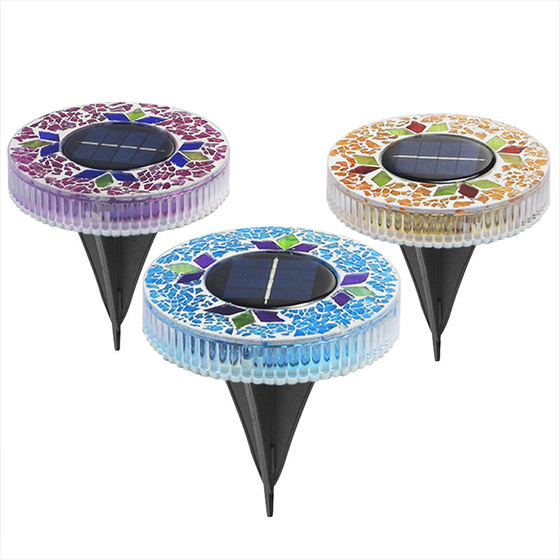 🔅Solar Outdoor Mosaic Disk Lights