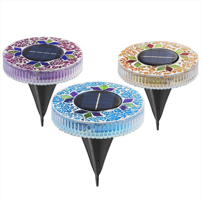 🔅Solar Outdoor Mosaic Disk Lights